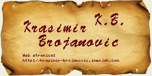 Krasimir Brojanović vizit kartica